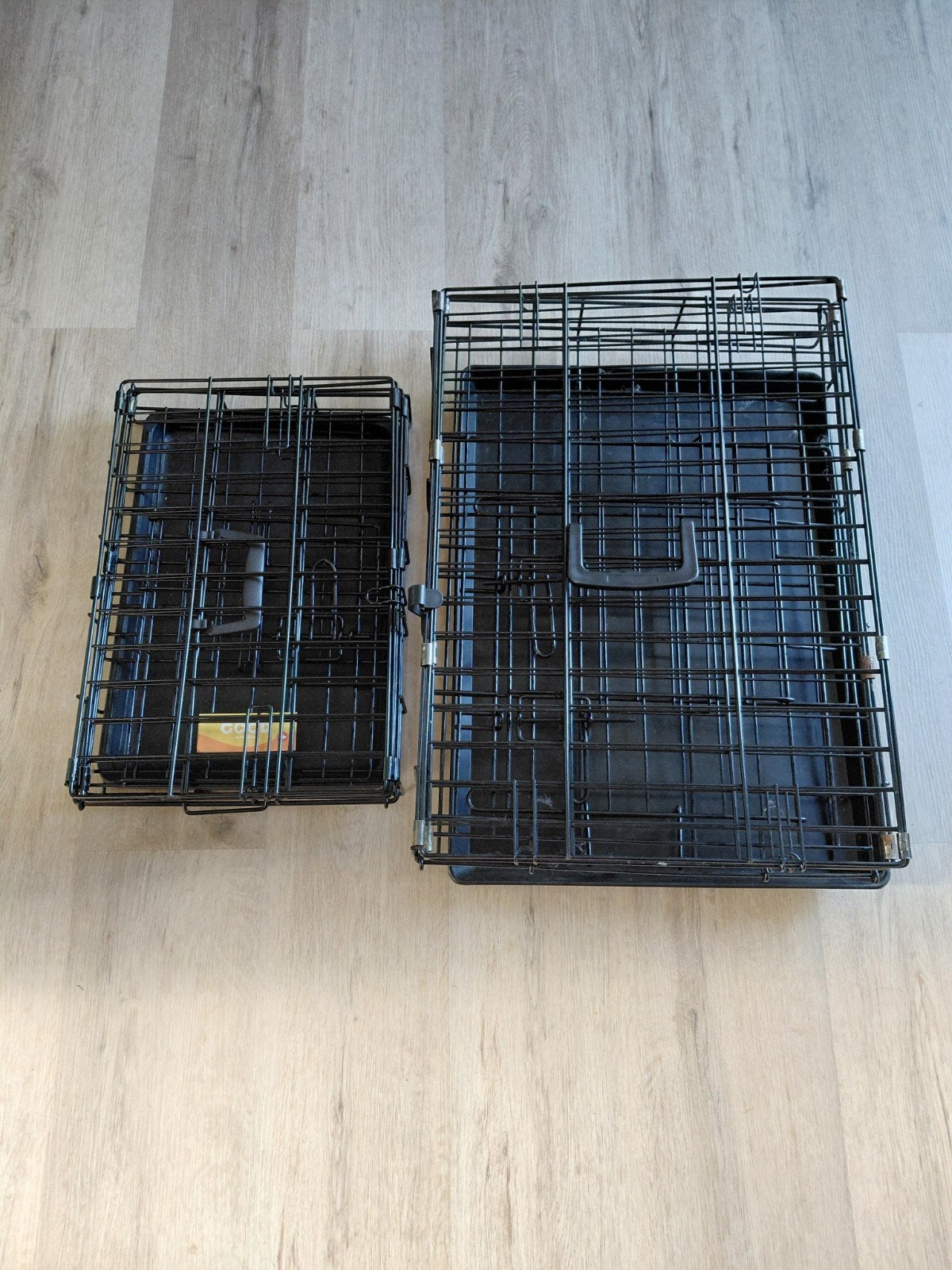 2 cages neuves pliables pour chiens, Enlèvement