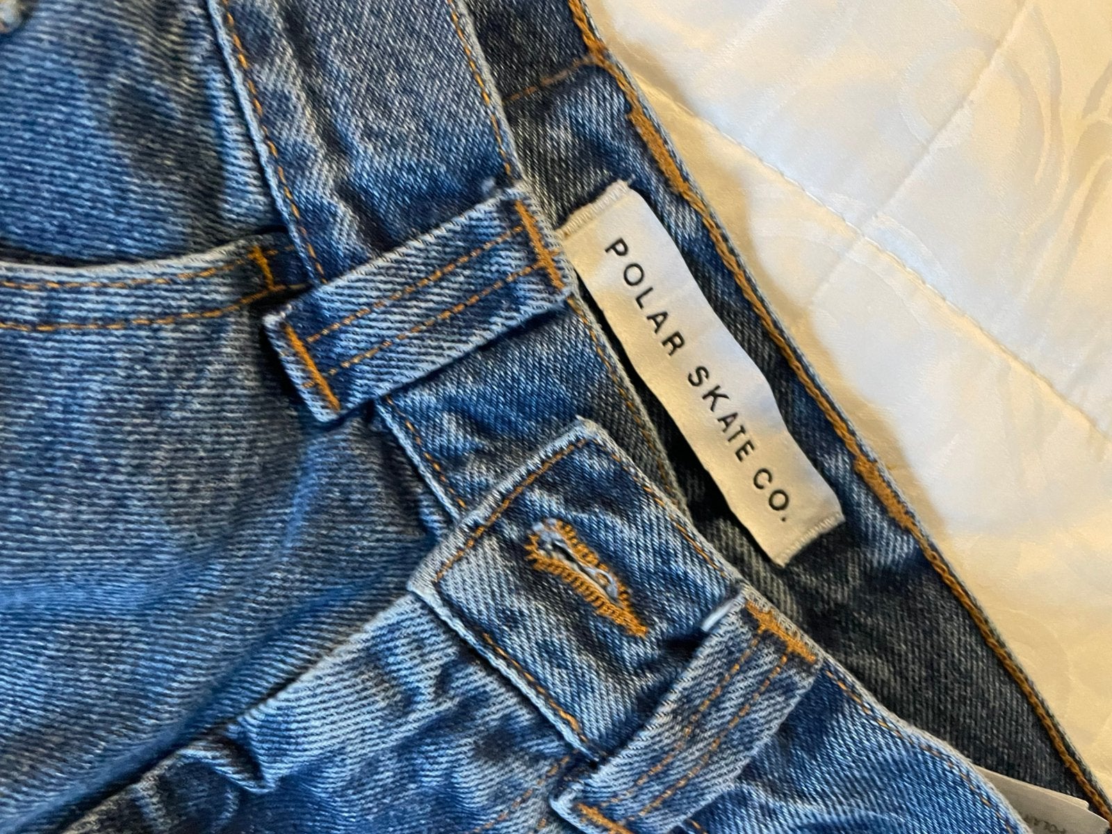 Polar skate co blauwe baggy xs zgan, Ophalen of Verzenden, Zo goed als nieuw, Broek
