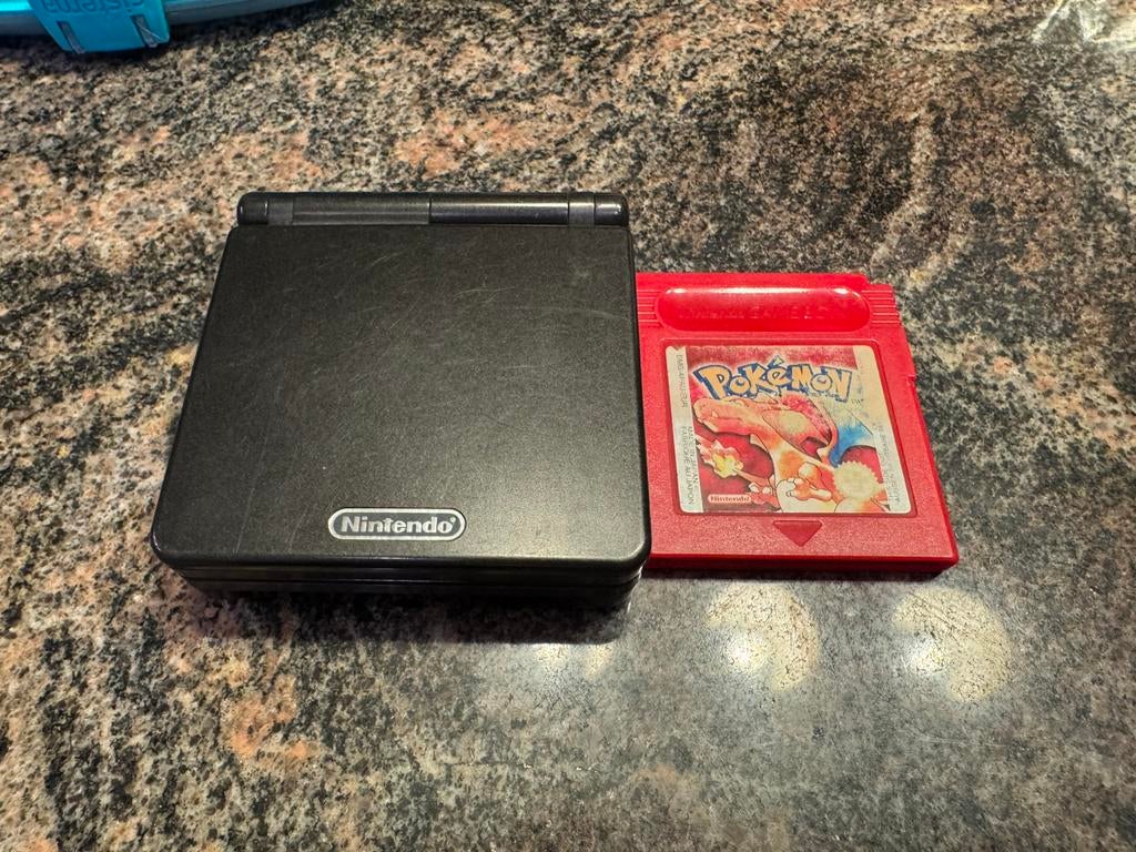 Gameboy Advance SP avec Pokémon Rouge, Enlèvement ou Envoi, Comme neuf