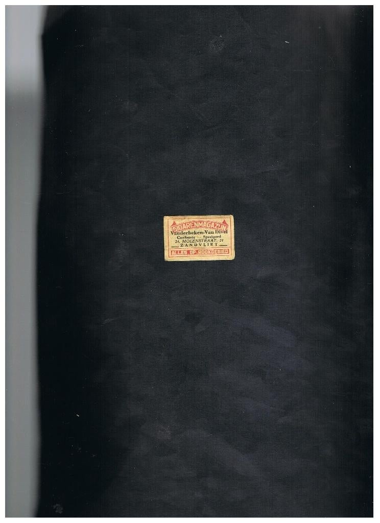 ZANDVLIET OUD RECLAME ETIKET, Verzenden, Gebruikt, Luciferdoosjes of -merken