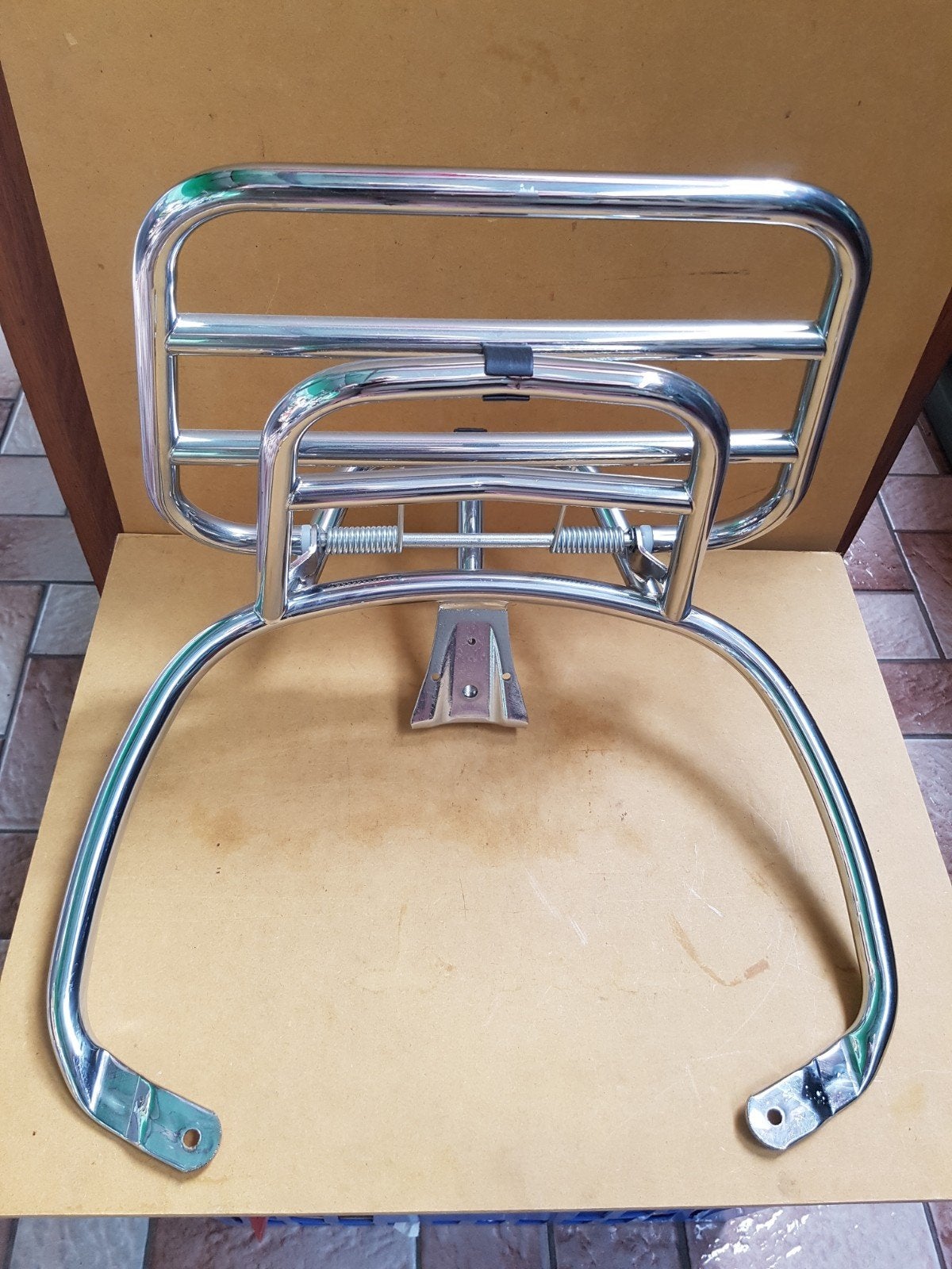Vespa Porte-bagage chrom. rabattable Primavera 50-125, Enlèvement ou Envoi, Neuf, Vespa