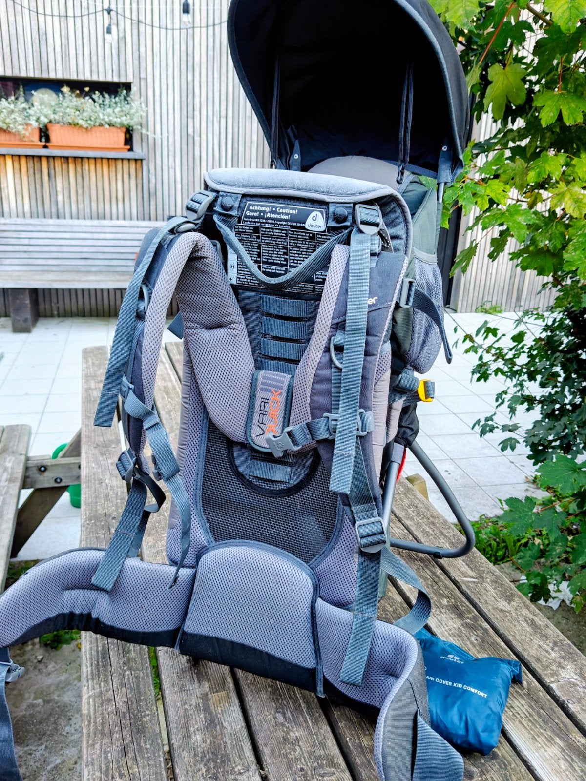 Rugdrager/Draagrugzak Deuter Comfort 1 plus + regenhoes, Enlèvement ou Envoi