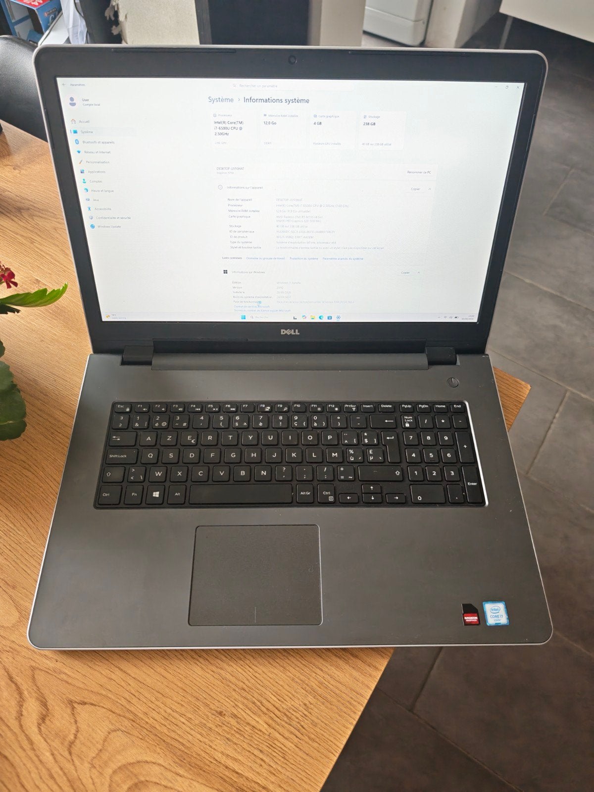 dell inspiron 17", Informatique & Logiciels, Enlèvement ou Envoi, SSD