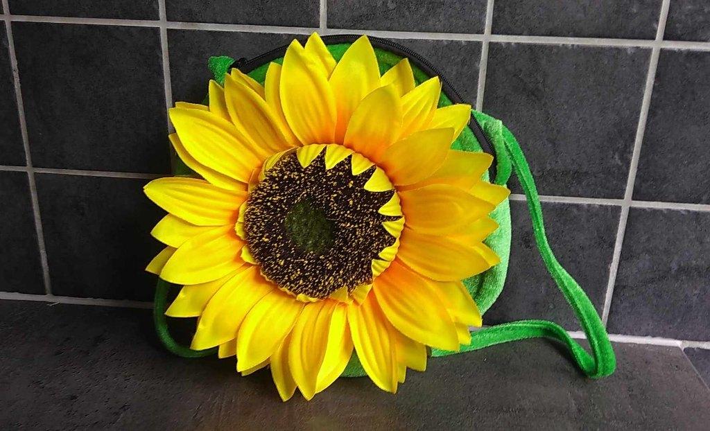 zonnebloem handtas, Handtassen en Accessoires, Tassen | Damestassen, Ophalen of Verzenden, Handtas