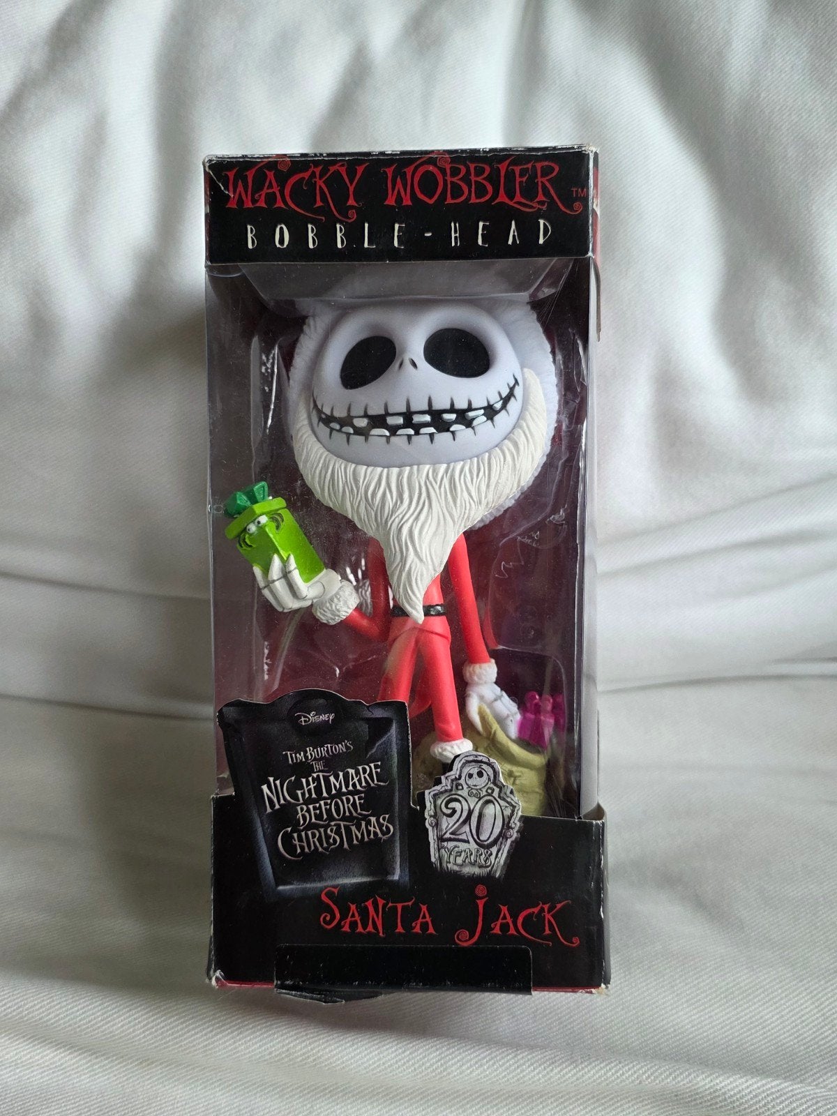 Jack Skellington. Santa Jack  bobble head Wacky Wobbler fabr, Collections, Cinéma & Télévision, Film