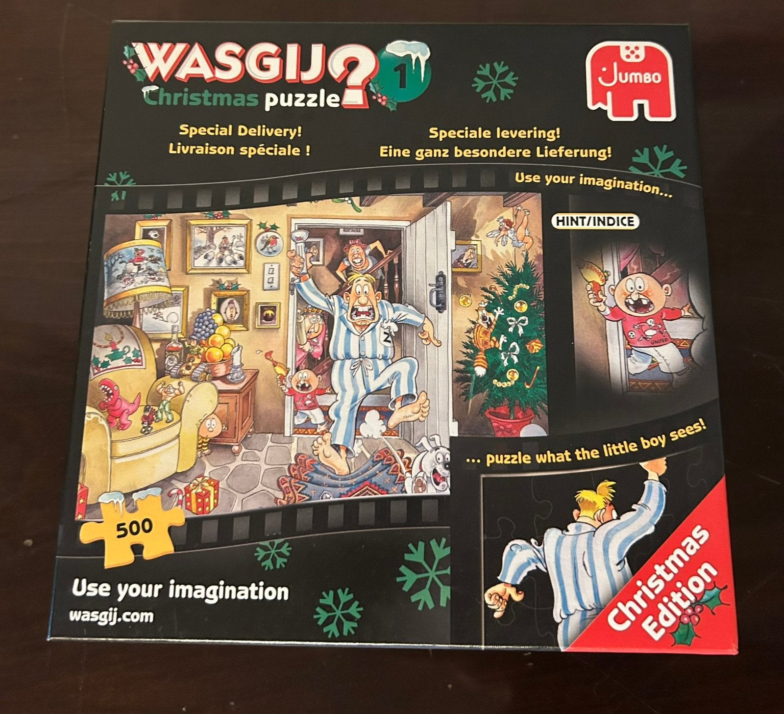 Wasgij Christmas puzzel 500 stuks, Ophalen of Verzenden, Zo goed als nieuw