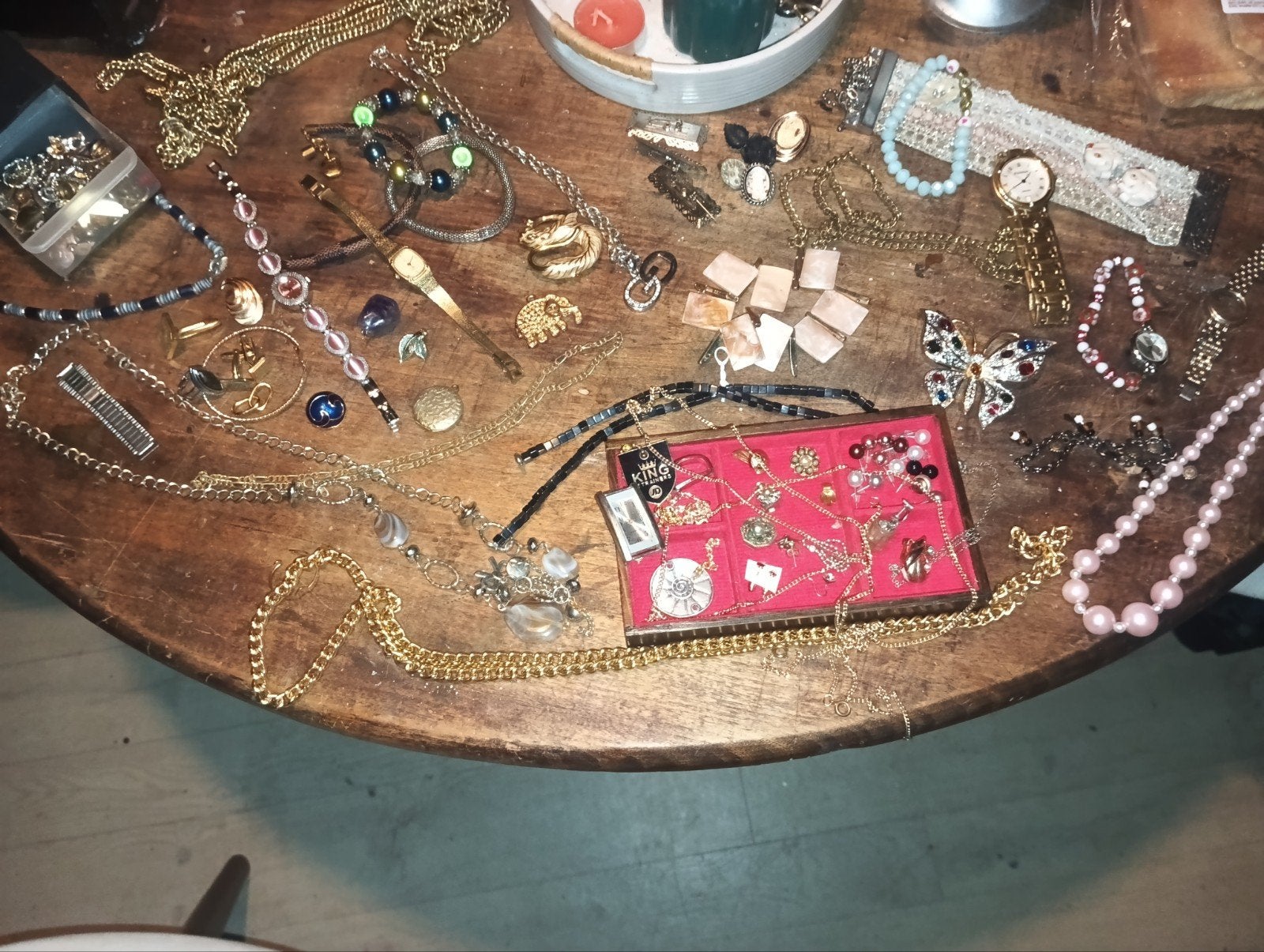 lot juwelen zie beschrijving, Handtassen en Accessoires, Antieke sieraden, Ophalen of Verzenden, Oorbellen