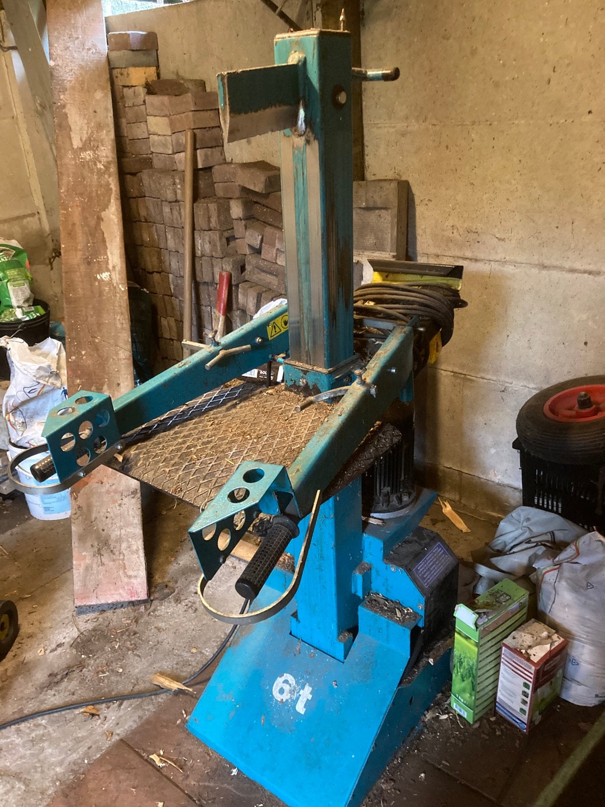 Kliefmachine 6ton, Jardin & Terrasse, Fendeuses, Enlèvement, Utilisé, Électrique, Autoportant