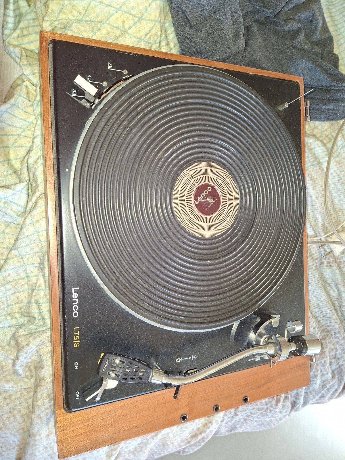 lenco l75 s met jelco arm, Enlèvement, Comme neuf, Tourne-disque, Autres marques