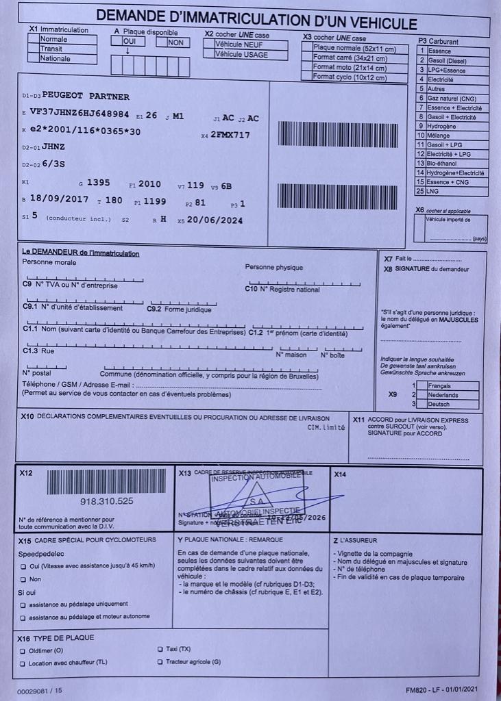 Peugeot Partner Tepee 1.2 essence Euro 6b, Achat, Boîte manuelle, Entretenue par le concessionnaire, 5 portes