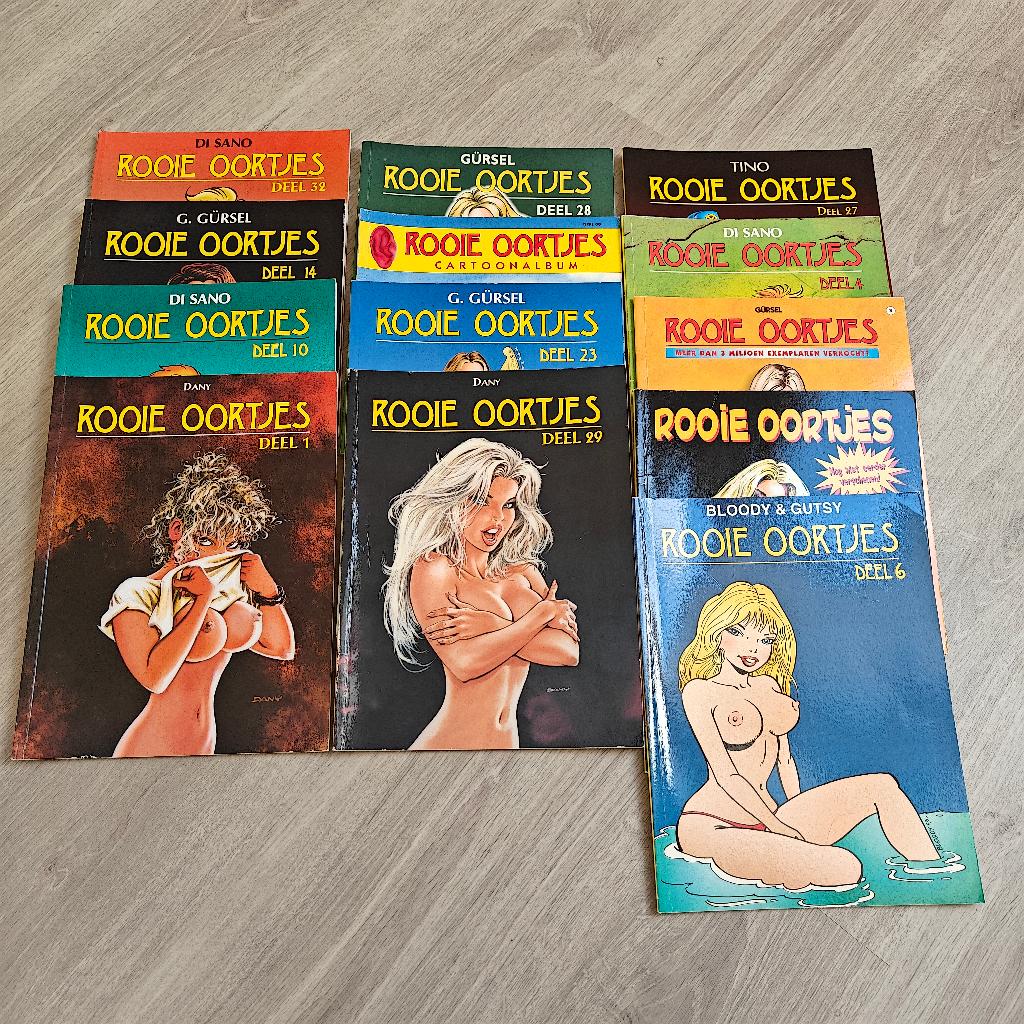 13 strips rooie oortjes, Boeken, Meerdere stripboeken, Ophalen, Zo goed als nieuw