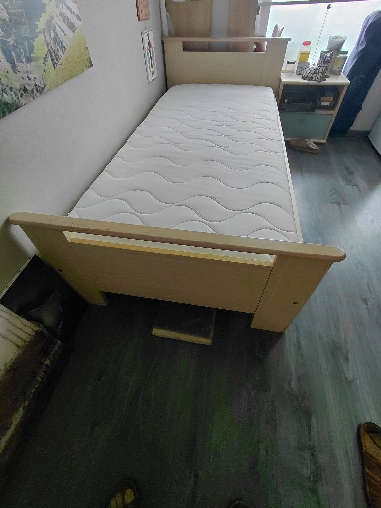 1 Persoonsbed, Huis en Inrichting, Slaapkamer | Bedden, Ophalen, Eenpersoons, Modern, Hout