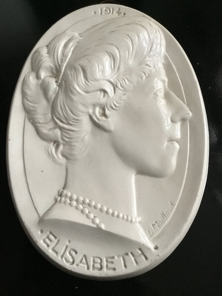afbeelding Keramiek Koningin Elisabeth 1914, Verzamelen, Verzenden, Gebruikt, Overige typen