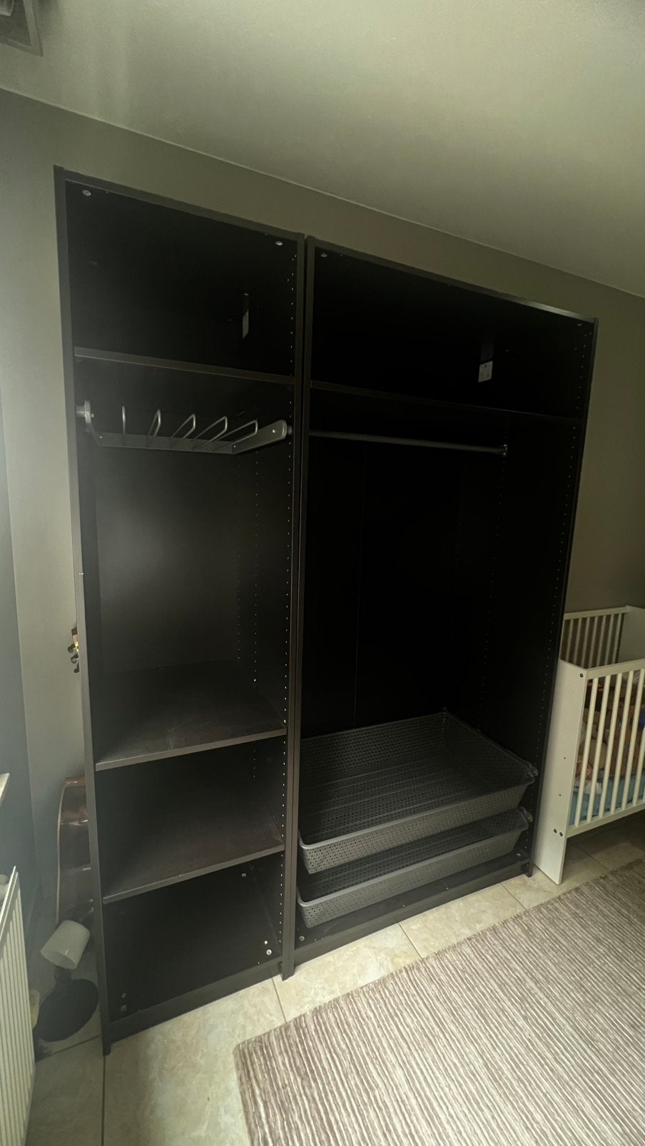 Ikea pax zonder deuren, Ophalen, 100 tot 150 cm, Eikenhout, Zo goed als nieuw