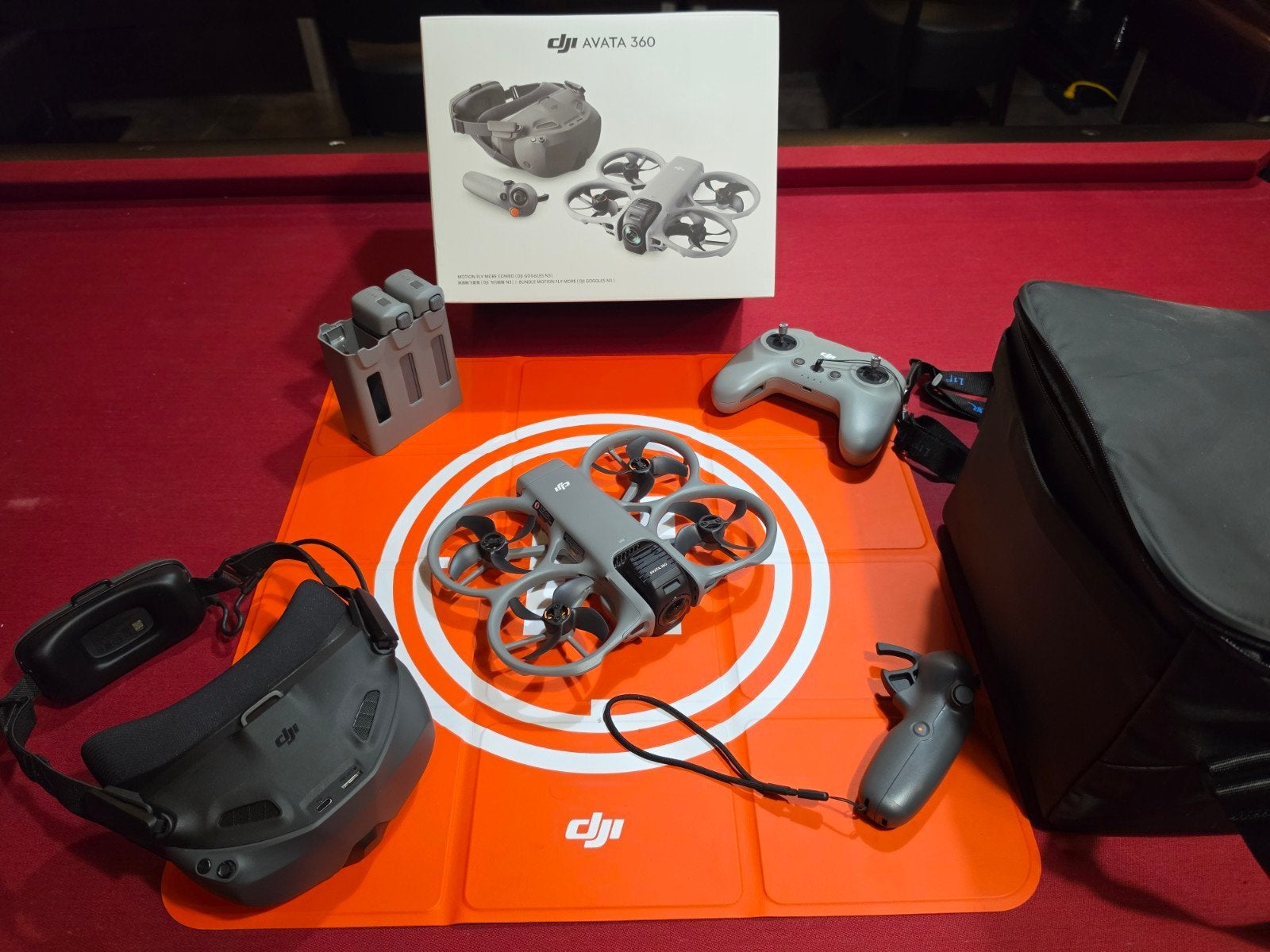 DJI avata 360 fly more + remote controller 3, Ophalen, Zo goed als nieuw