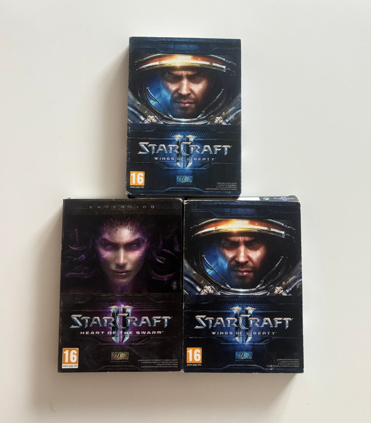 Starcraft II : Wings of Liberty lot de 3 coffrets, Enlèvement, Utilisé, Stratégie et Construction, À partir de 16 ans