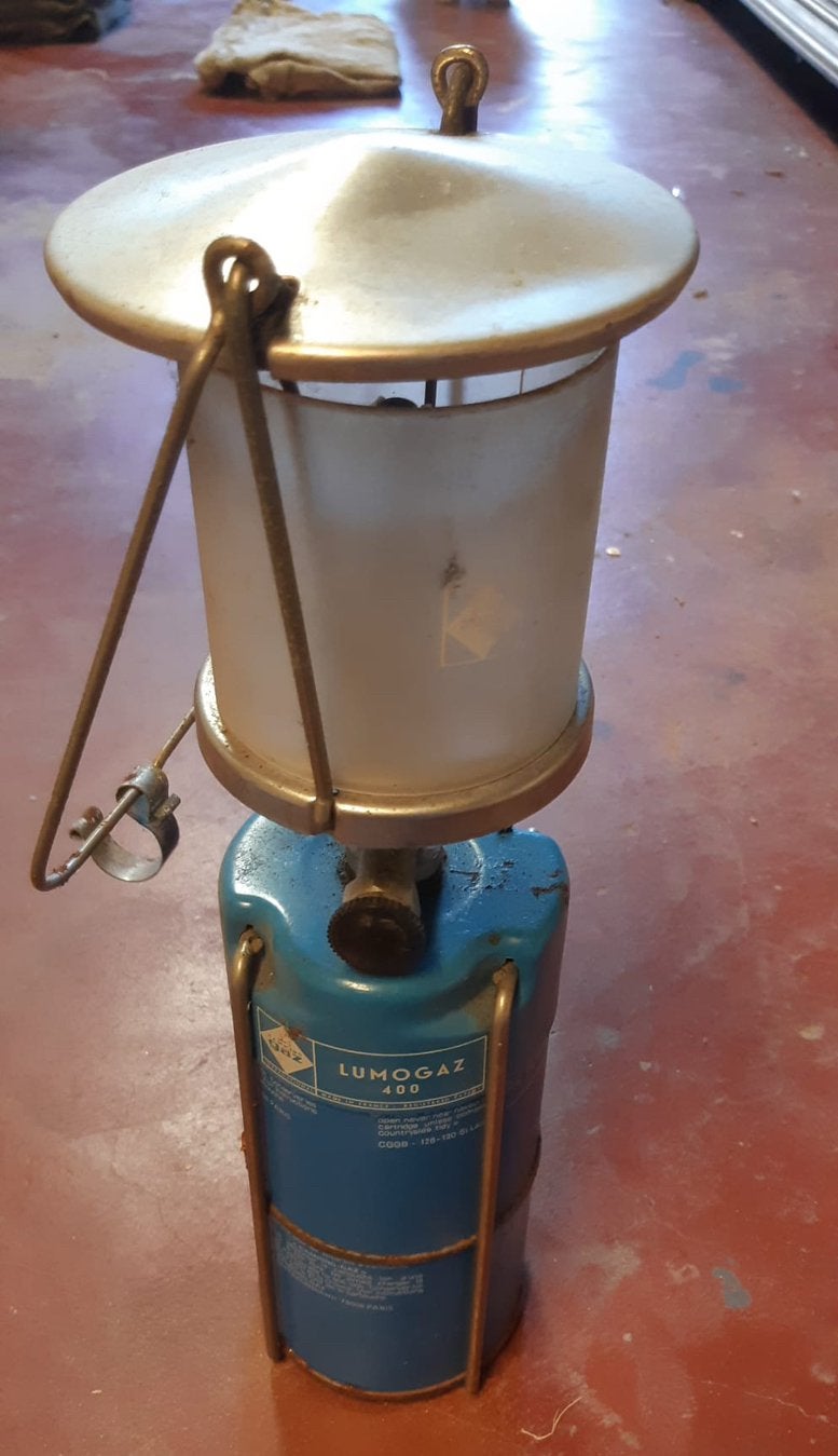 Camping licht op gas, Caravans en Kamperen, Kampeeraccessoires, Ophalen, Gebruikt