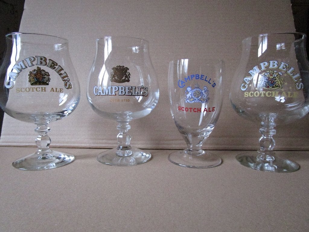 Oude bierglazen ( 3 ), Verzamelen, Ophalen of Verzenden, Nieuw, Glas of Glazen, Overige merken