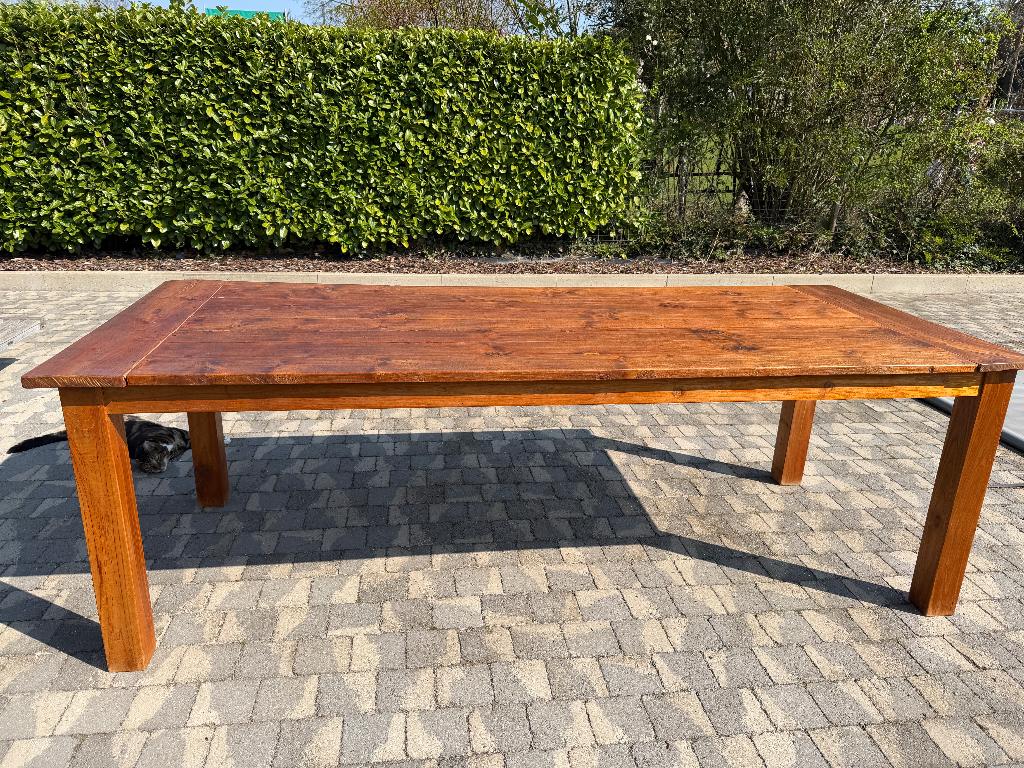 Table d'intérieur en teck recyclé, Maison & Meubles, Tables | Tables à manger, Teck, Enlèvement, Utilisé, 50 à 100 cm