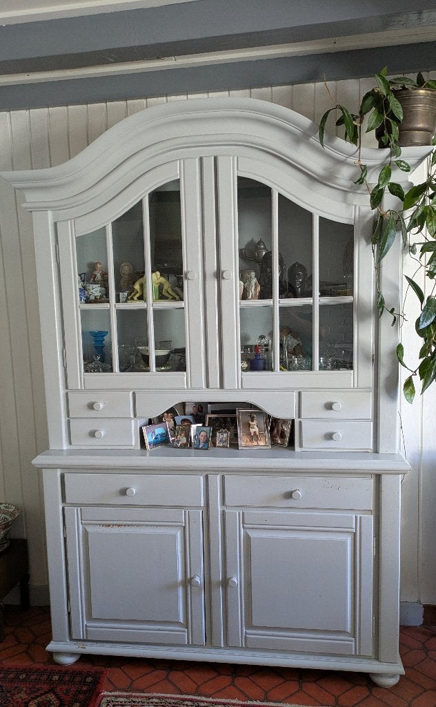 vitrine kast gratis (zonder inhoud), Huis en Inrichting, Kasten | Kleerkasten, Ophalen, Gebruikt, 100 tot 150 cm, 200 cm of meer