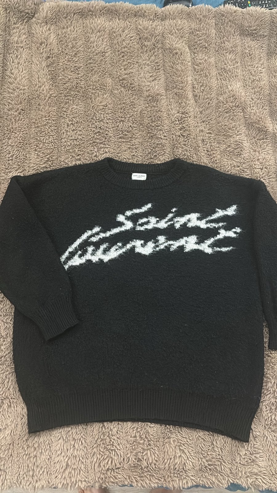 pull saint laurent, Enlèvement ou Envoi, Comme neuf, Taille 52/54 (L), Noir