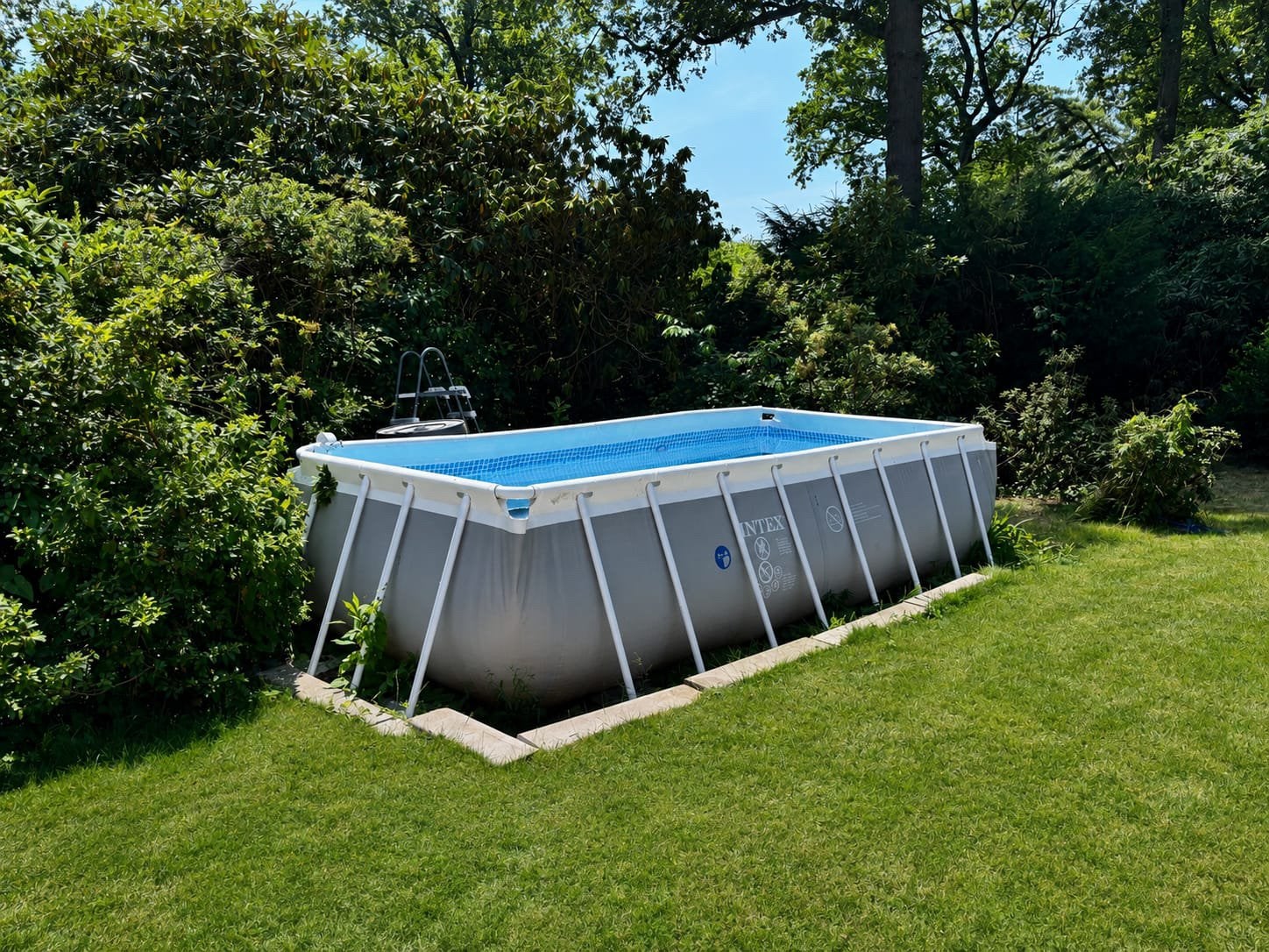 Zwembad, Jardin & Terrasse, Piscines, Enlèvement, Utilisé, Rectangulaire, 400 cm ou plus