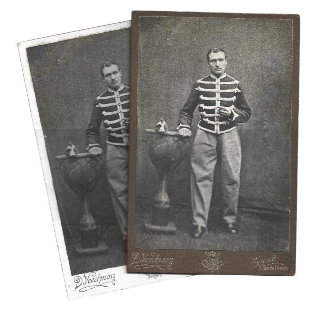 Photos de soldats belges, Collections, Objets militaires | Général, Enlèvement ou Envoi, Armée de terre, Photo ou Poster