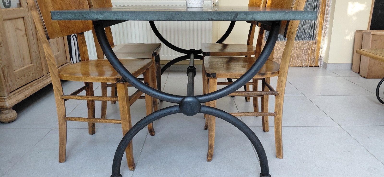 Prachtige tijdloze tuintafel in perfecte staat 150 op 85 cm², Tuin en Terras, Tuintafels, Ophalen, Zo goed als nieuw, Rechthoekig