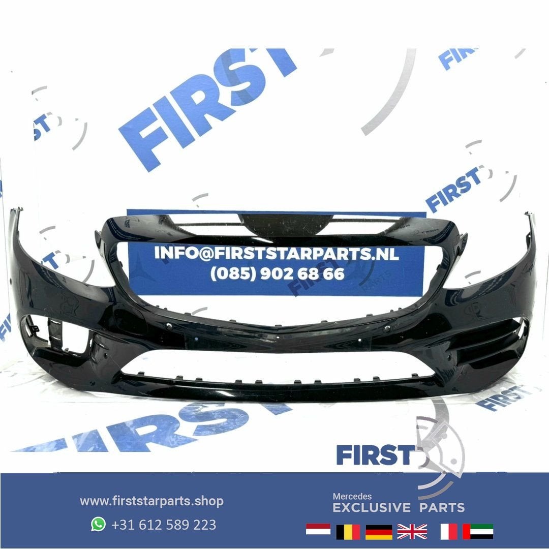 W205 C205 Facelift AMG BUMPER Mercedes C Klasse 2019-2021 VO, Gebruikt, -, Voor, Ophalen of Verzenden