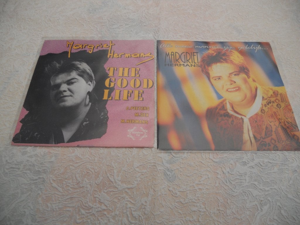 2 singles 7" van Margriet Hermans, 7 inch, Ophalen of Verzenden, Zo goed als nieuw, Overige typen