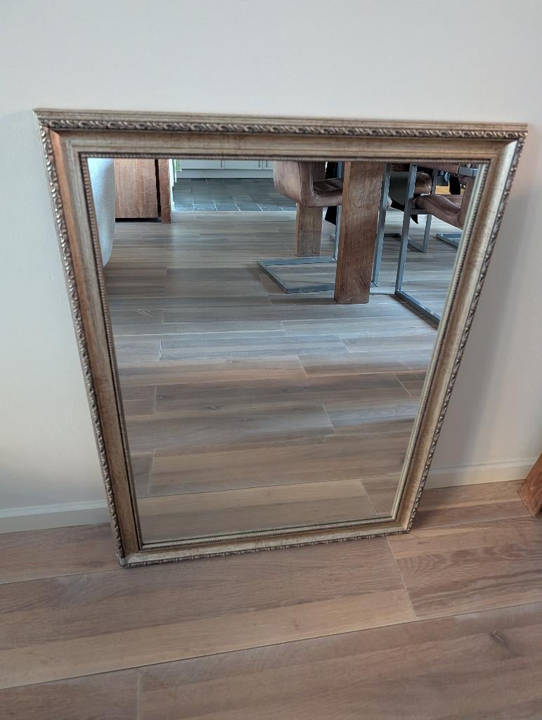 Spiegel 60x80 met sierlijke kunststof kader (klassiek), Huis en Inrichting, Ophalen, Nieuw, Minder dan 100 cm, Rechthoekig