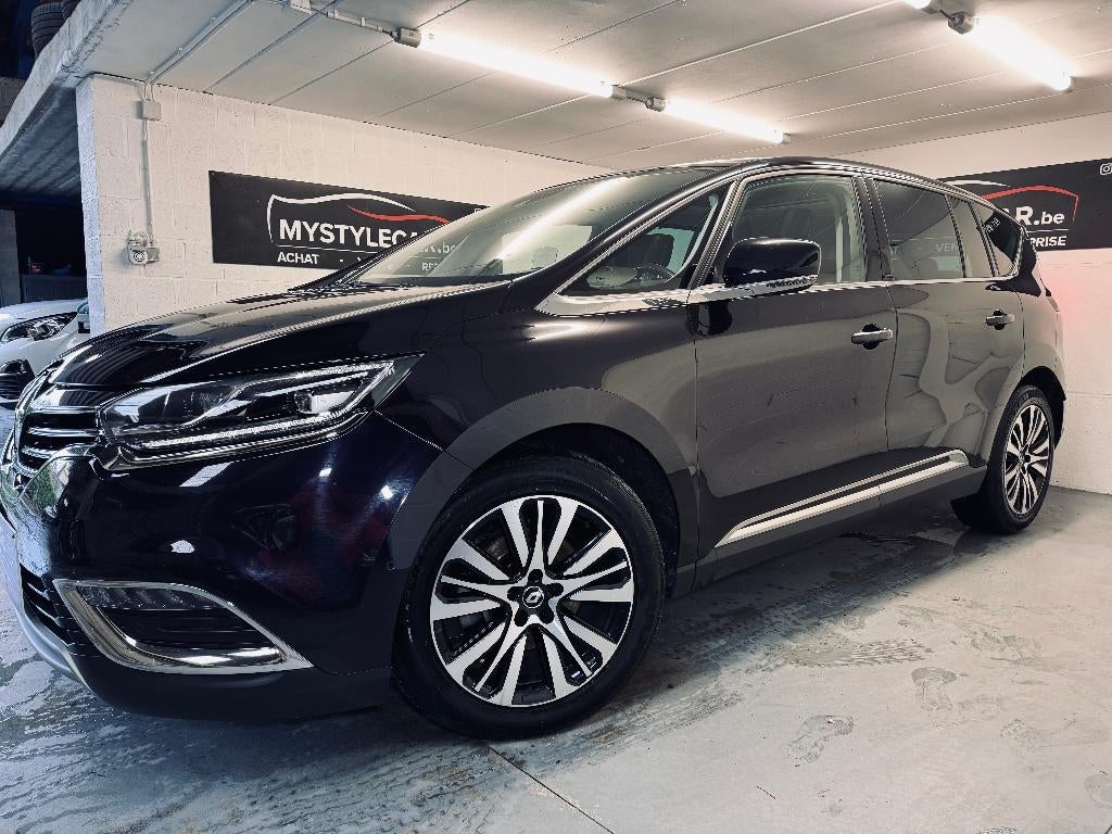 Renault Espace, Initiale Paris,  1 jaar garantie, Auto's, Testrit aan huis, Monovolume, Euro 6, Zwart