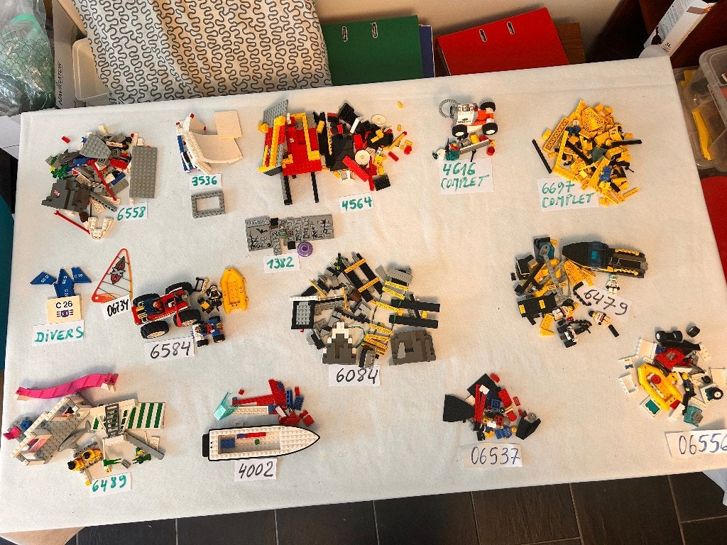 Lot lego 6558 4616 6697 3536, 4564, 6734, 6584, 1382, 6084.., Lego, Utilisé, Briques en vrac, Complet