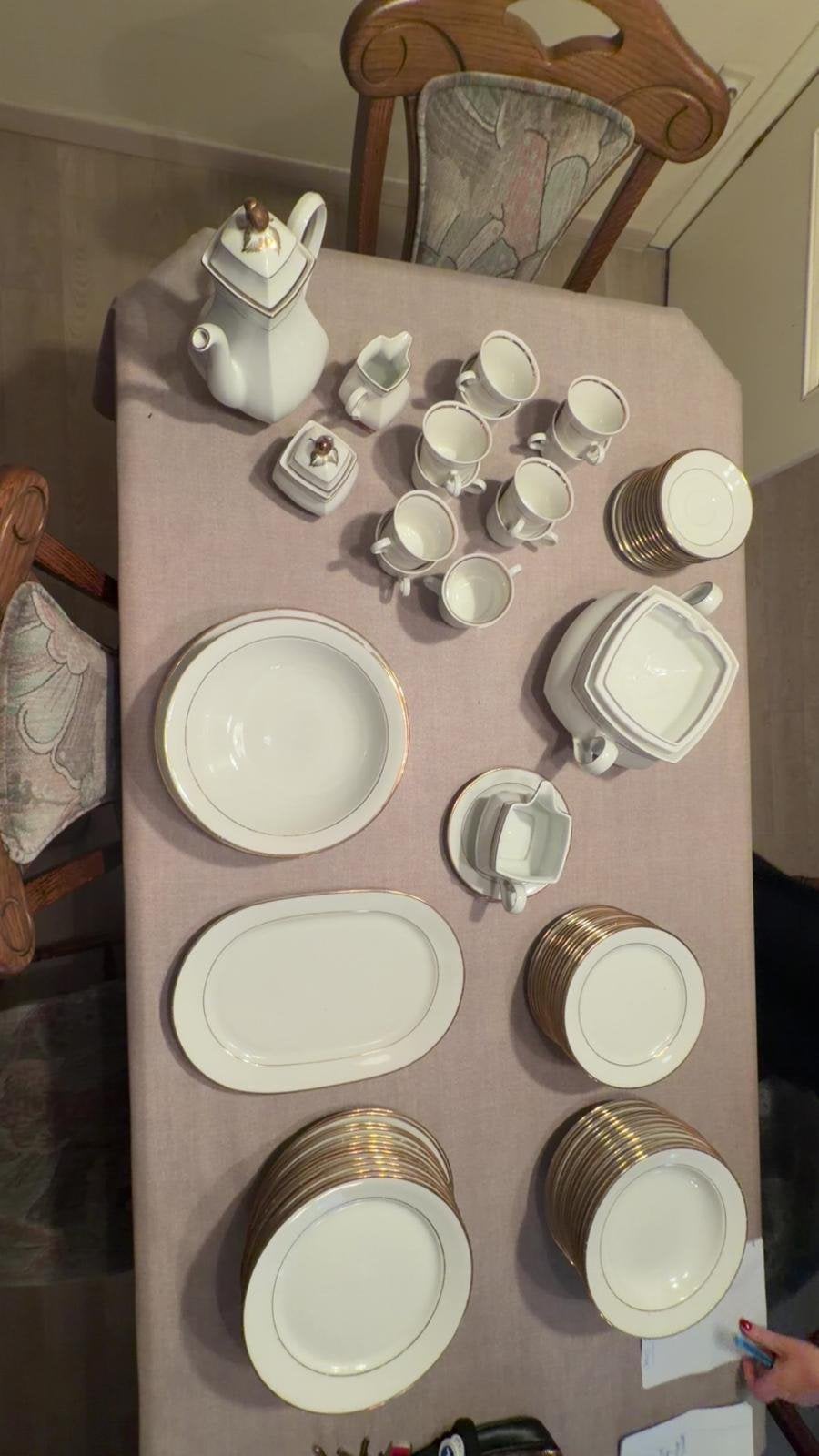 Volledig antiek service, Antiek en Kunst, Antiek | Servies compleet, Ophalen