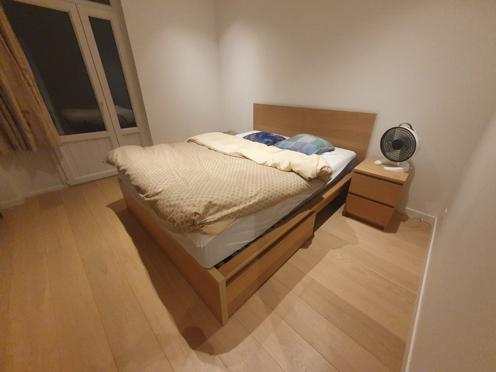 Lit IKEA MALM 160x200, Brun, Enlèvement, Utilisé, 200 cm