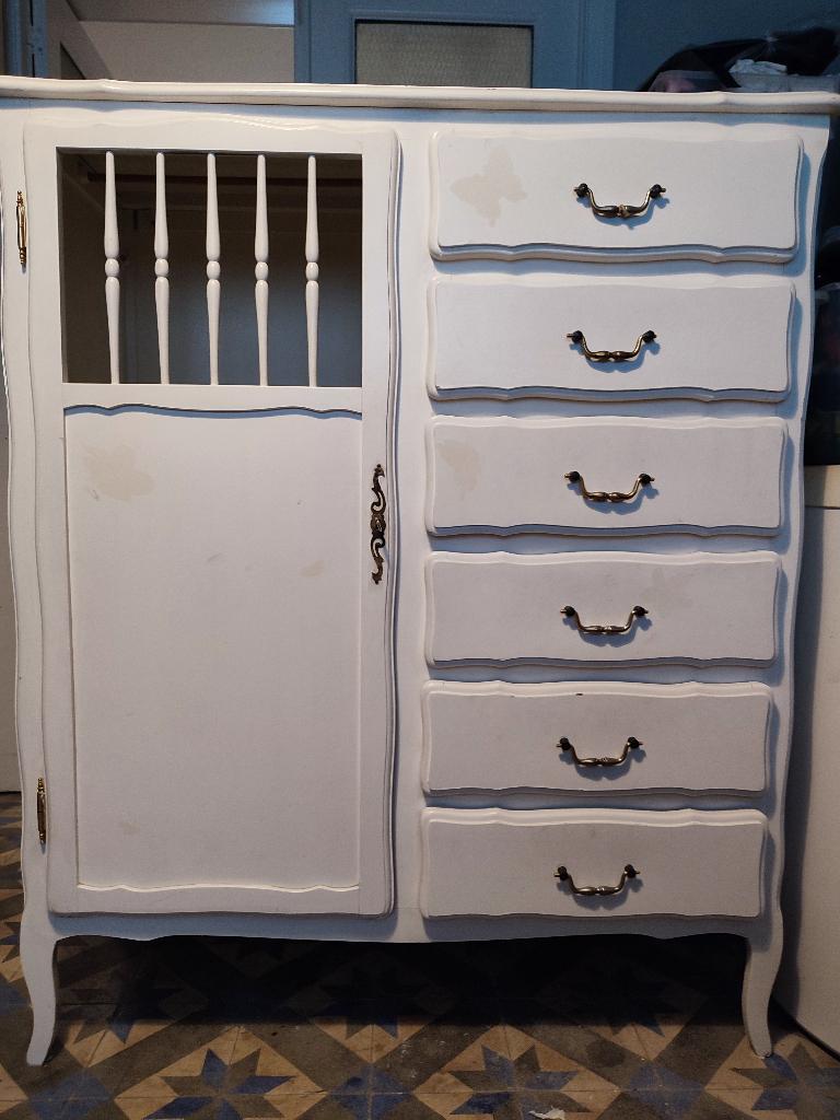 Armoire en bois massive pour enfants, Ophalen, Gebruikt