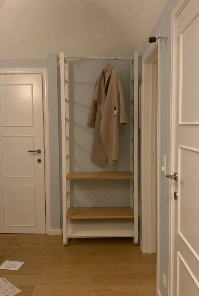 Portemanteau IKEA Elvari, Maison & Meubles, Comme neuf, Métal, Portemanteau sur pied, 150 à 200 cm