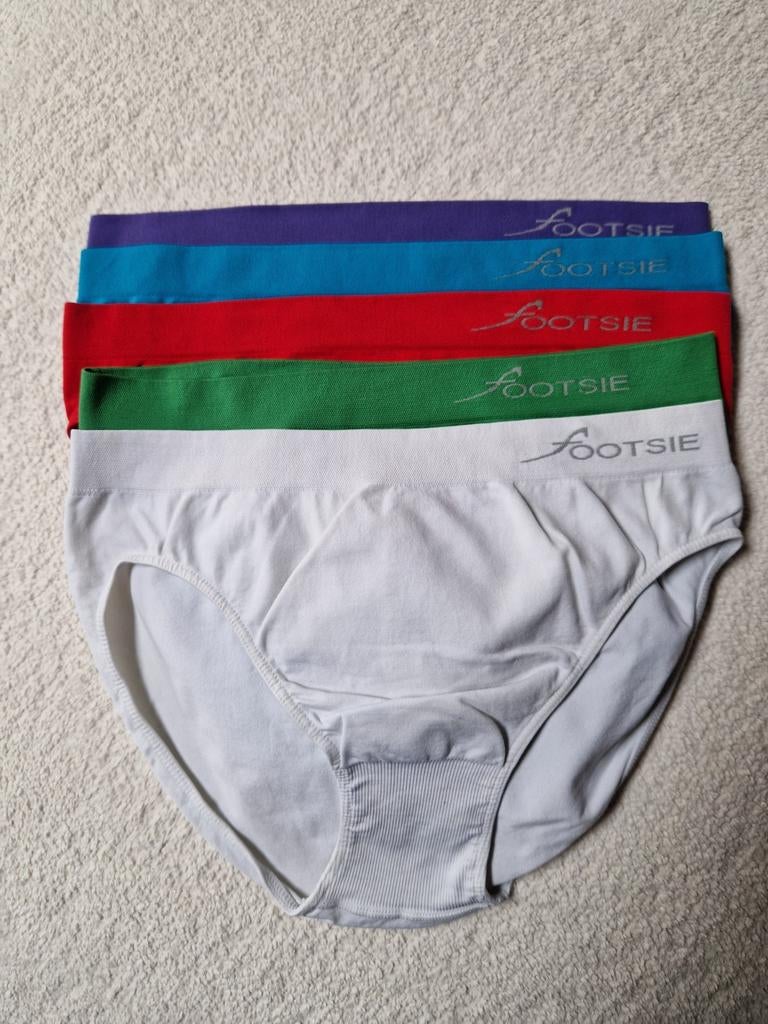 5 Nieuwe damesslipjes FOOTSIE maat S/M, Enlèvement