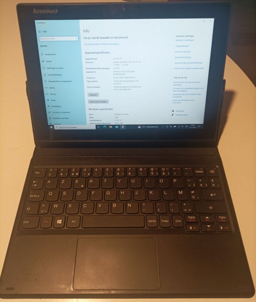 Lenovo tablet 10Inch, Computers en Software, 10 inch, Gebruikt, Ophalen of Verzenden, 64 GB