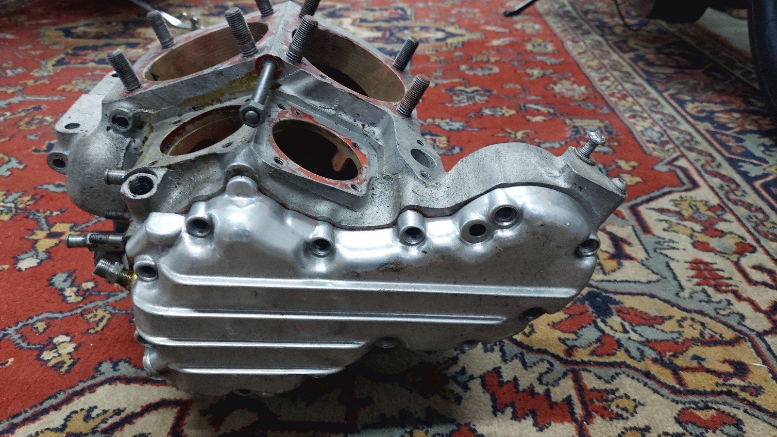 Originele Panhead motor onderdelen + Duitse Papieren/ kentek, Motoren, Ophalen