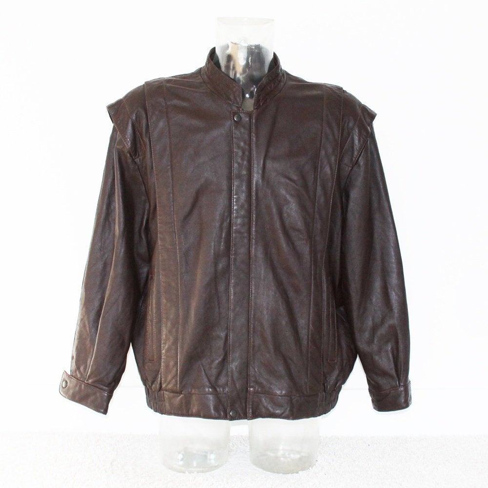 Veste en cuir souple pour homme 418* (taille 58) €70, -, Vêtements | Hommes, Andere, Taille 56/58 (XL), Comme neuf, Brun