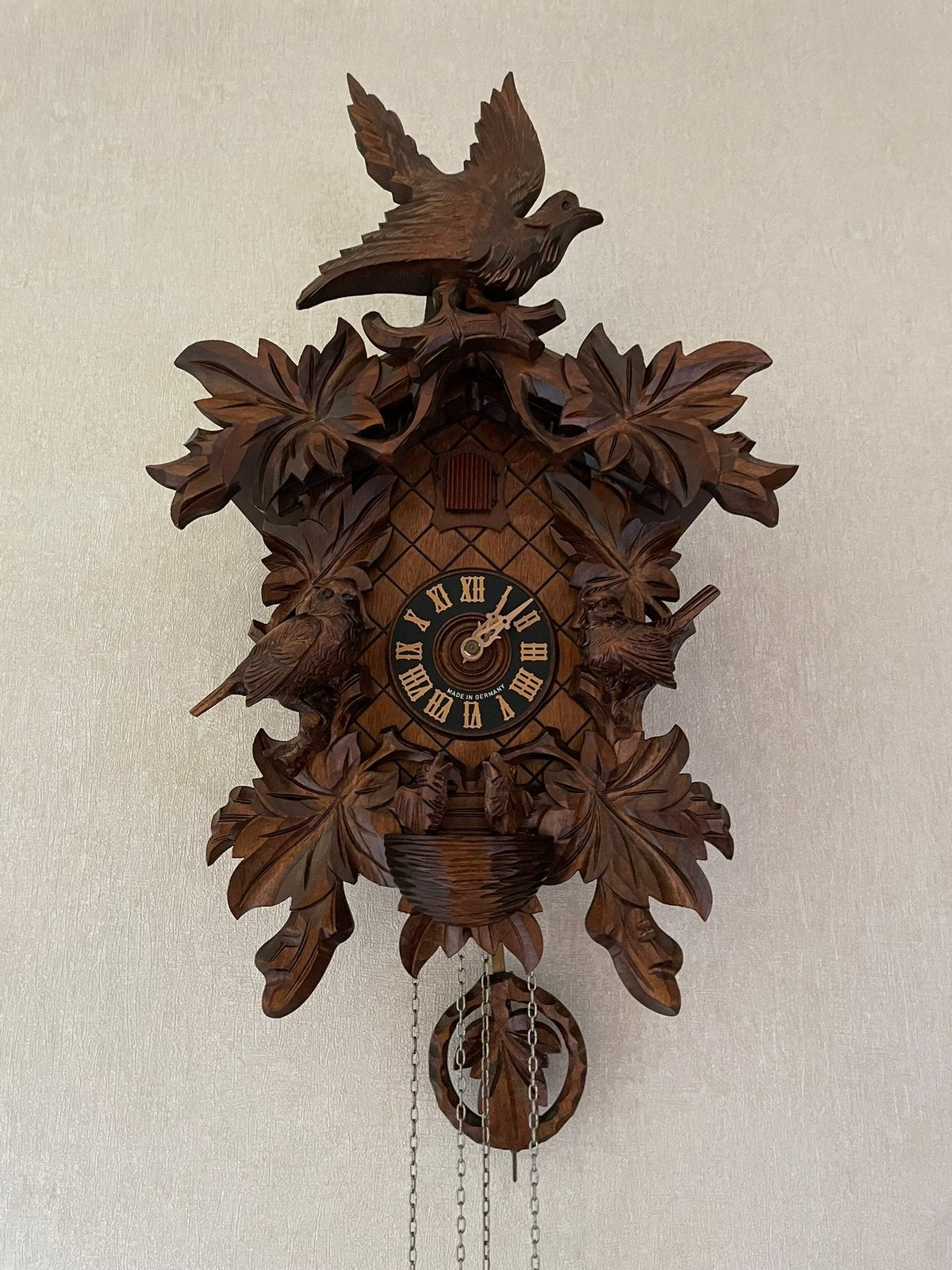 horloge à coucou allemande, Enlèvement