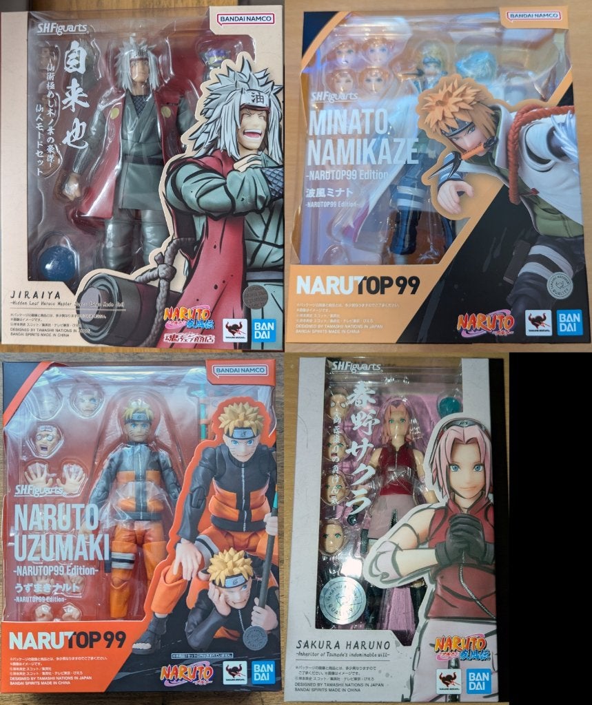 Collection S.H.Figuarts Naruto, Collections, Envoi, Comme neuf