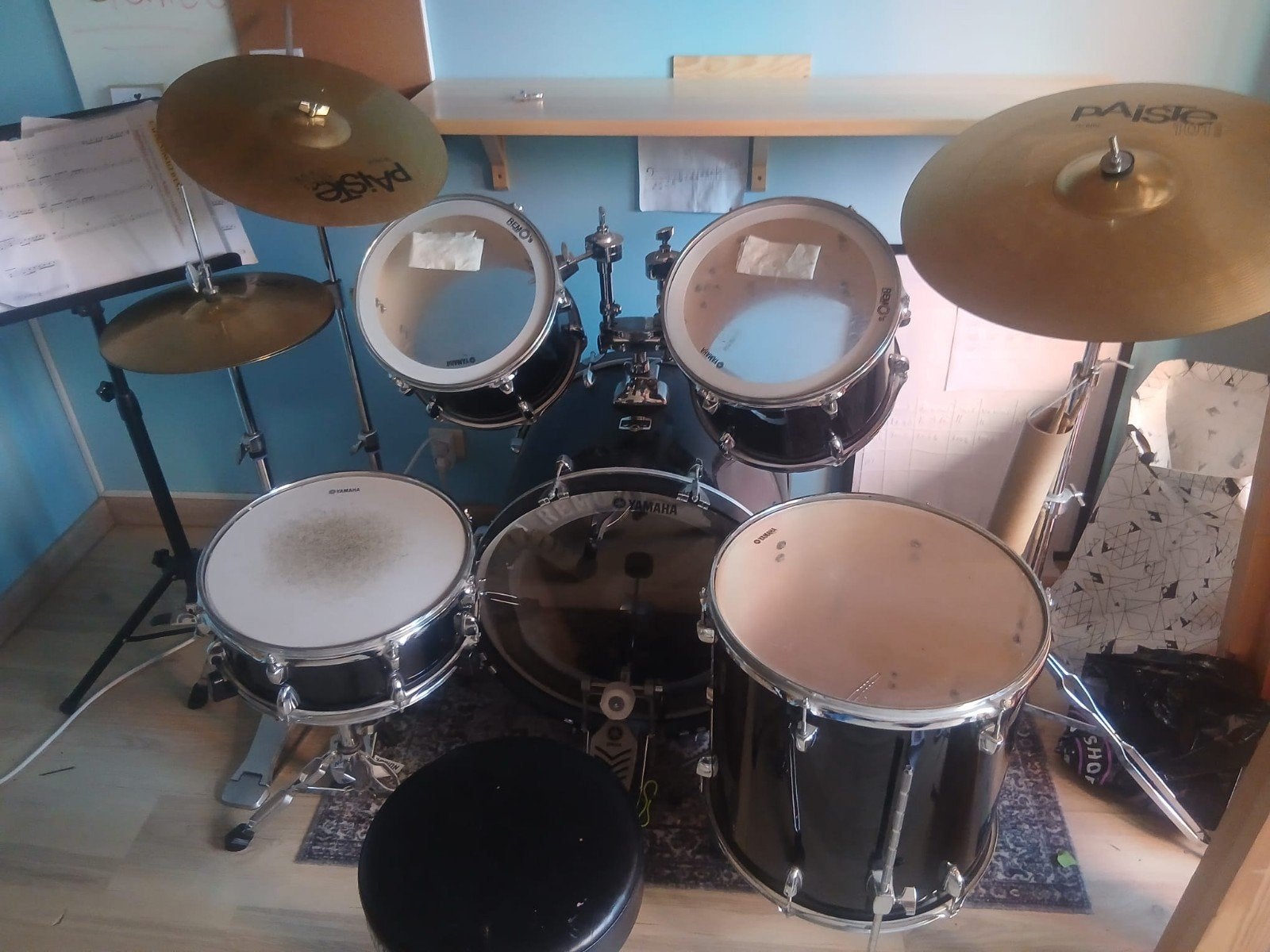 Yamaha Gigmaker Standard volledige drum + Paiste bekkens, Muziek en Instrumenten, Drumstellen en Slagwerk, Ophalen, Gebruikt, Yamaha