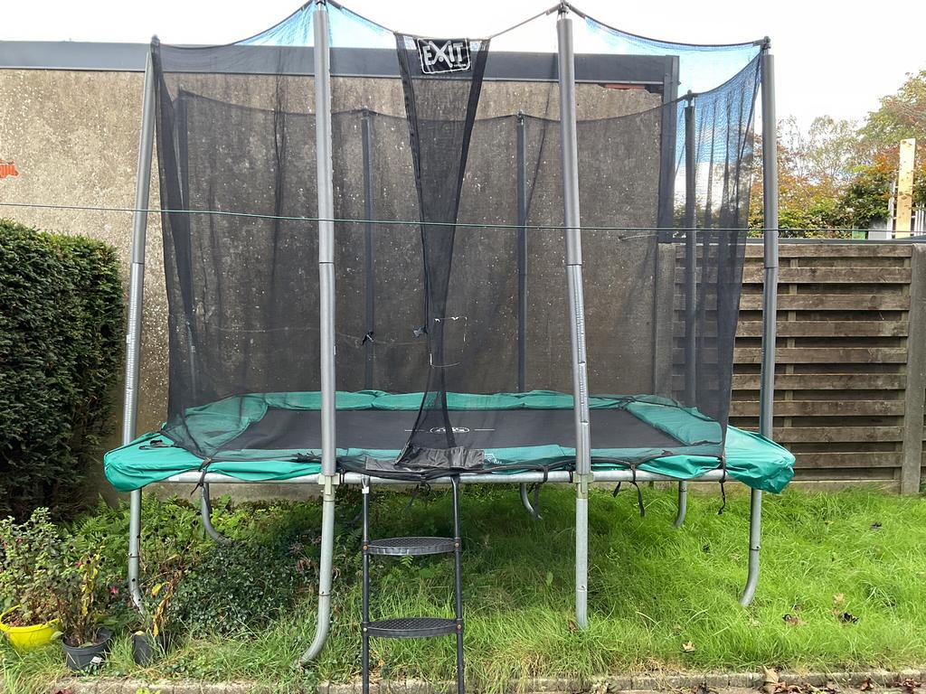 Rechthoekige trampoline van Exit 2,135x3,050m., Enlèvement, Utilisé