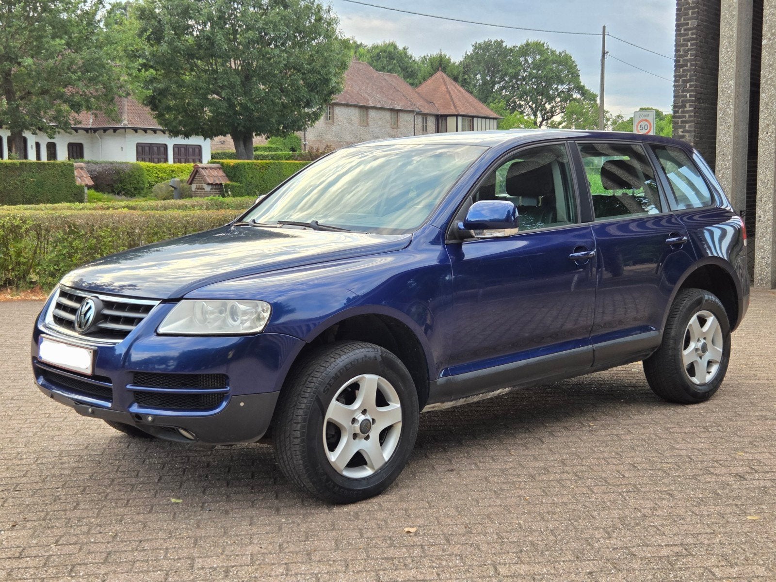 Volkswagen Touareg 2.5 TDI 4Motion – Euro4 - Eerste eigenaar, Autos, Achat, Boîte manuelle, Bleu, Diesel