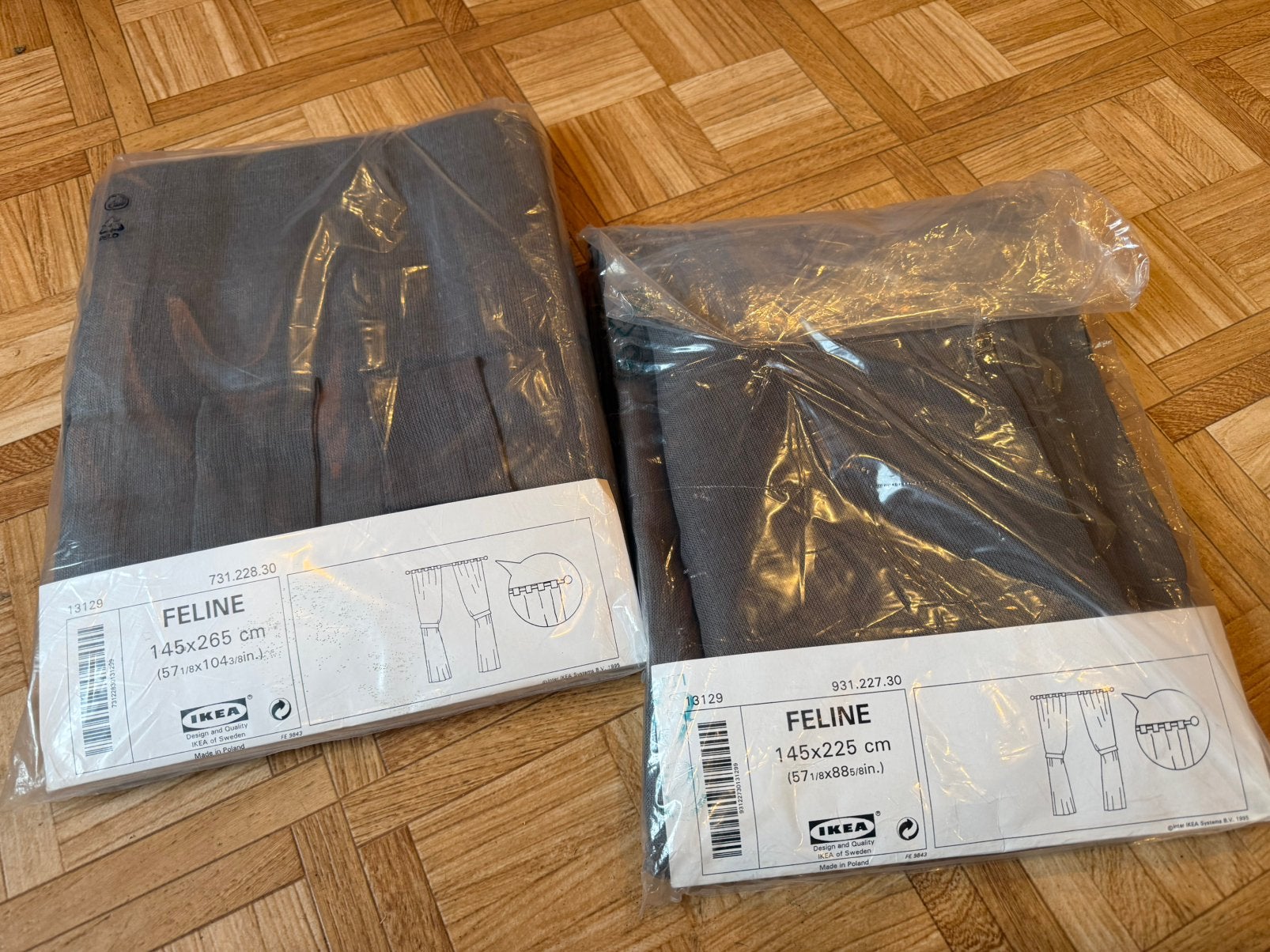 Gordijnen Ikea donkergrijs, Ophalen, Zo goed als nieuw, IKEA