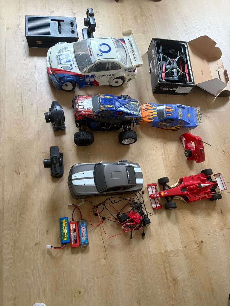 Rc autos en drone lotje, Ophalen of Verzenden, Zo goed als nieuw, Nitro