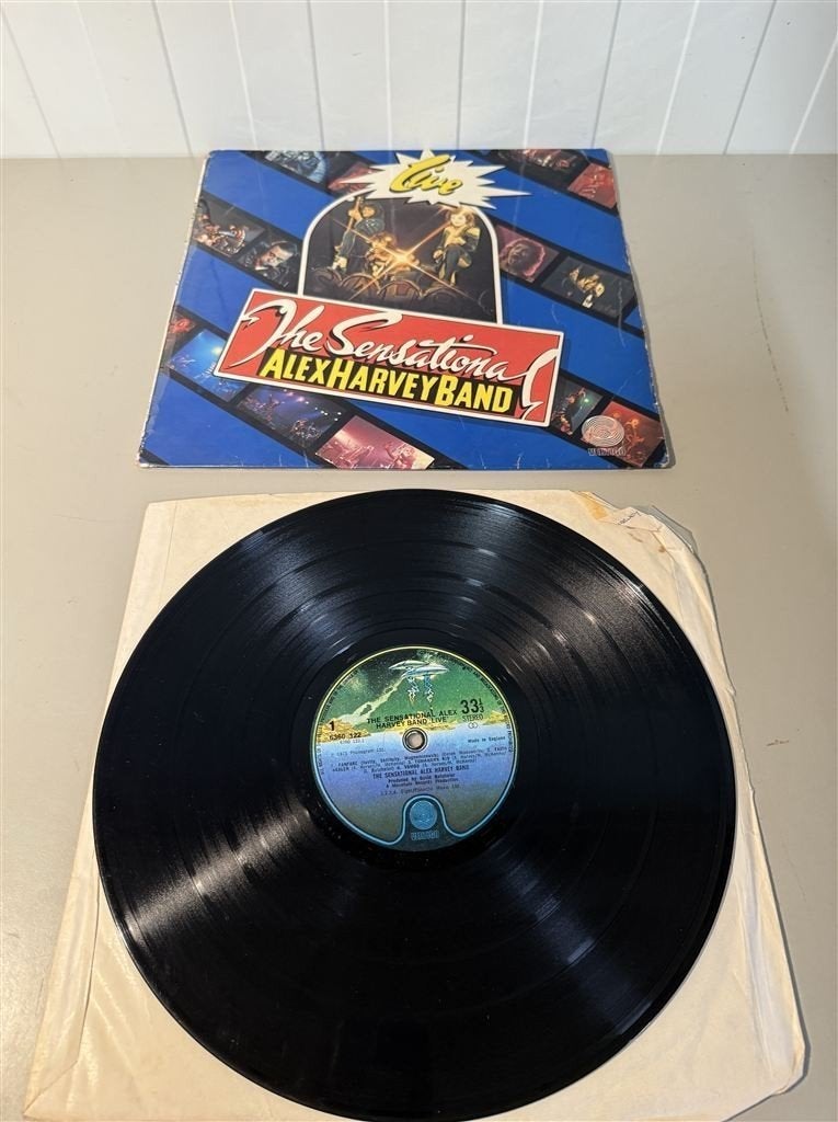 The sensational alex harvey band - live - vinyl lp, Ophalen of Verzenden, Zo goed als nieuw