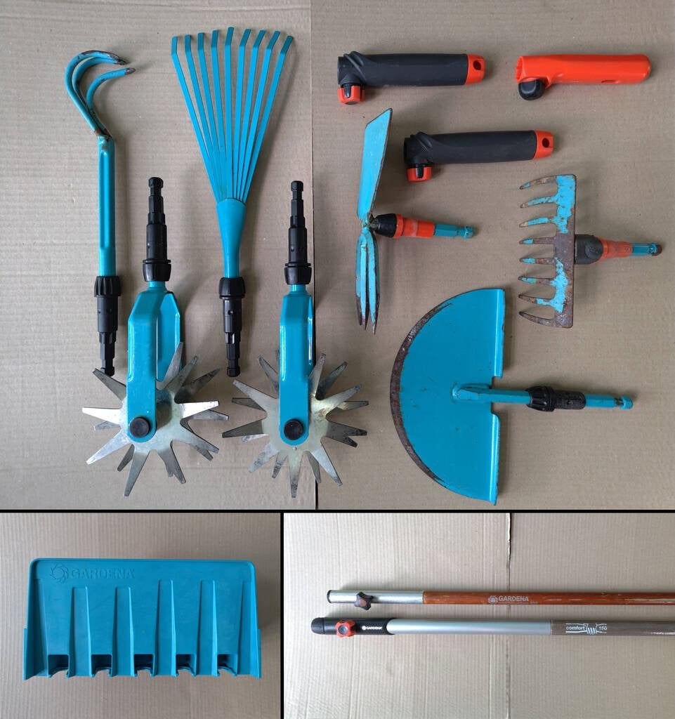 Outils Gardena combisystem et porte-tuyau, Jardin & Terrasse, Enlèvement ou Envoi, Utilisé, Gardena